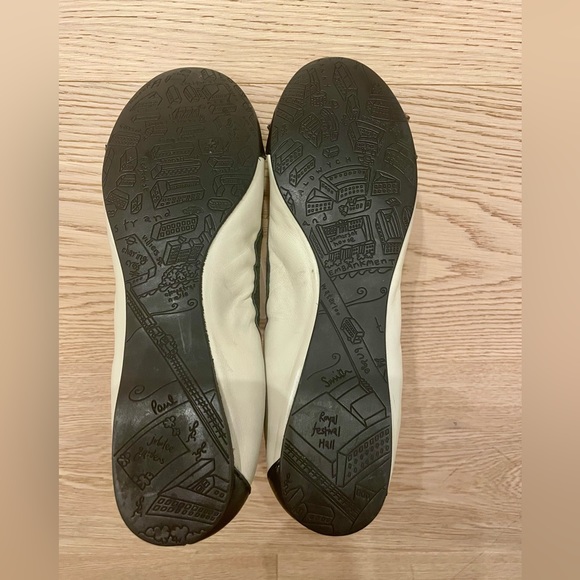 Paul Smith Leather Ballet Flats with Multicolour Bow - Picture 4 of 5